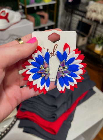 Patriotic Wing Earrings