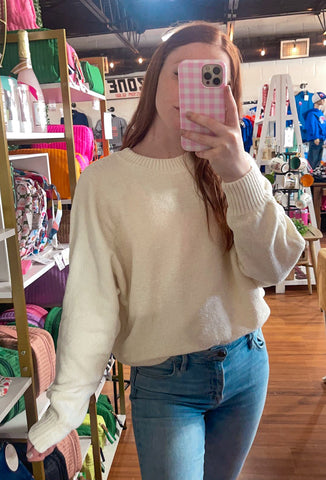 Cream Butter Soft Sweater Top