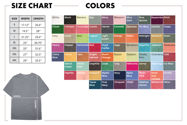 Custom Name Comfort Color T-Shirt