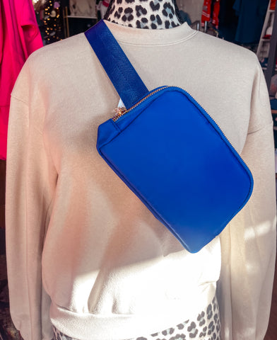 Varsity Royal Blue Belt Bag Fanny