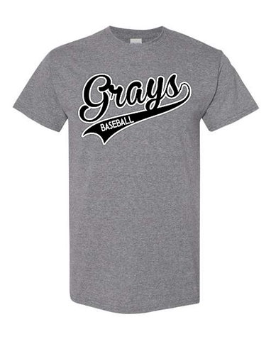 Gildan 5000 Heavy Cotton T-Shirt -  Graphite Heather Swoosh