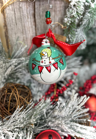 Glory Haus Merry Snowman Ornament