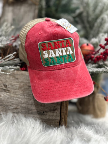 Santa Santa Santa Trucker Hat