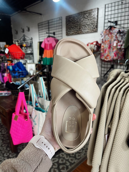 Shu Shop Delta Strappy Sandals - Nude