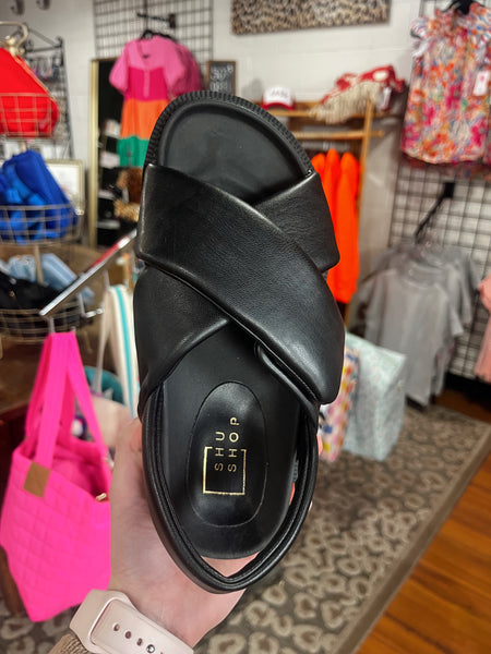 Shu Shop Delta Strappy Sandals - Black