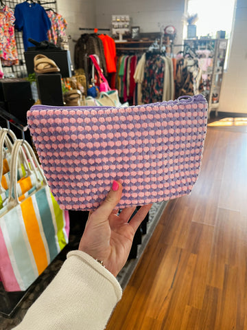 Pink and Purple Terry Pouch