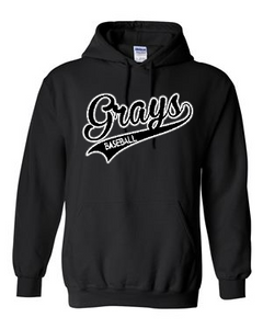 Gildan Heavy Blend Hooded Sweatshirt - Black Swoosh