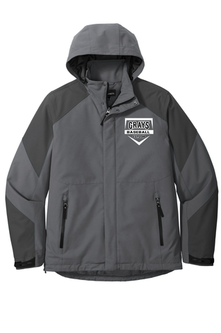 Port Authority Adult Insulated Waterproof Tech Jacket - Shadow Gray/Storm Gray
