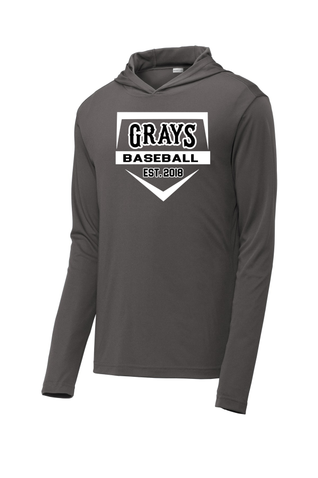 Sport-Tek Posicharge Competitor Hooded Pullover - Iron Gray Home Plate