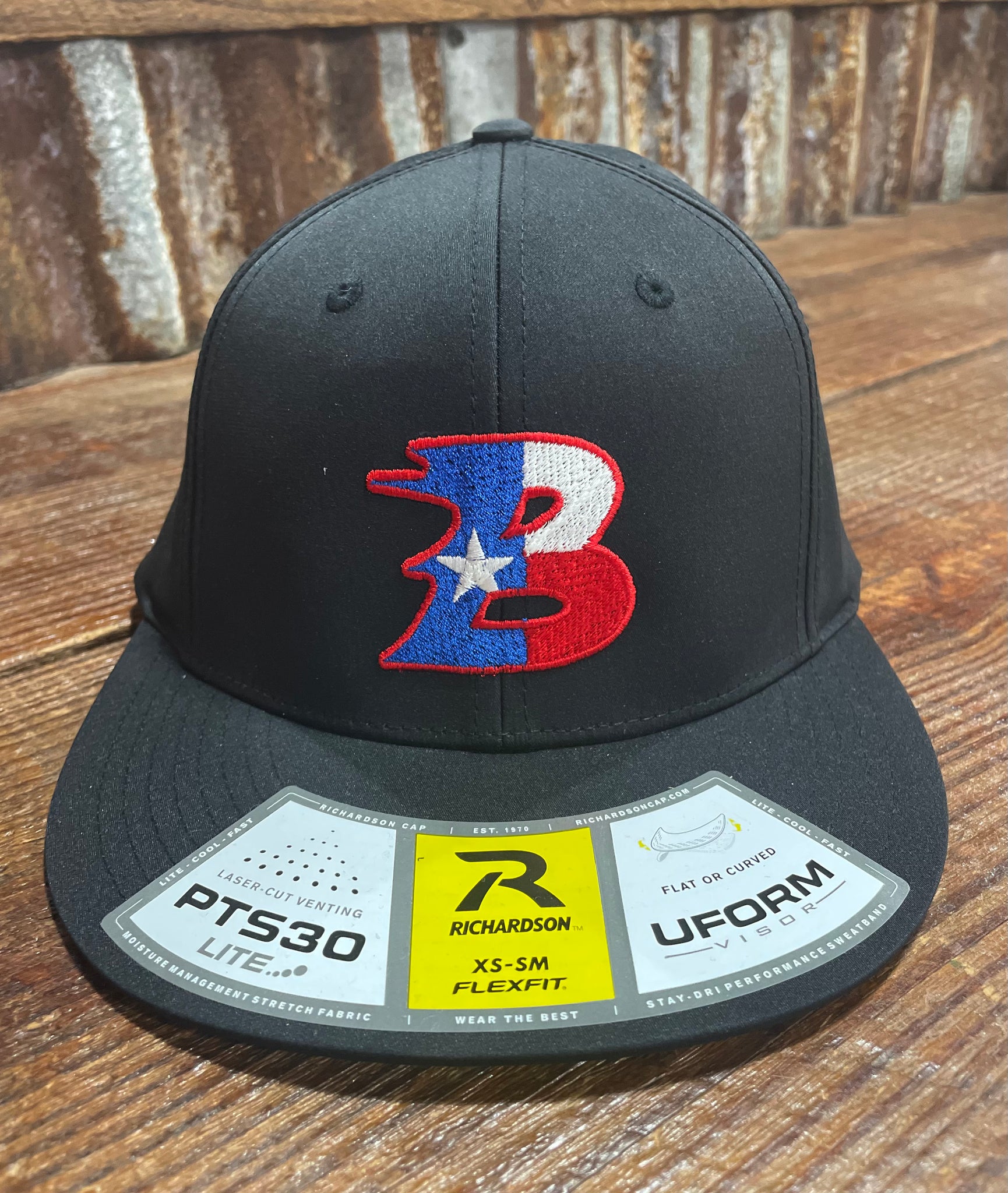 Texas Bullard B Richardson PTS30 Lite Fitted Hat - Black