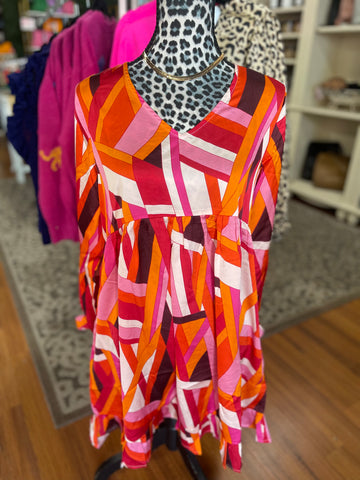 Jodifl Pink/Orange Mix Dress
