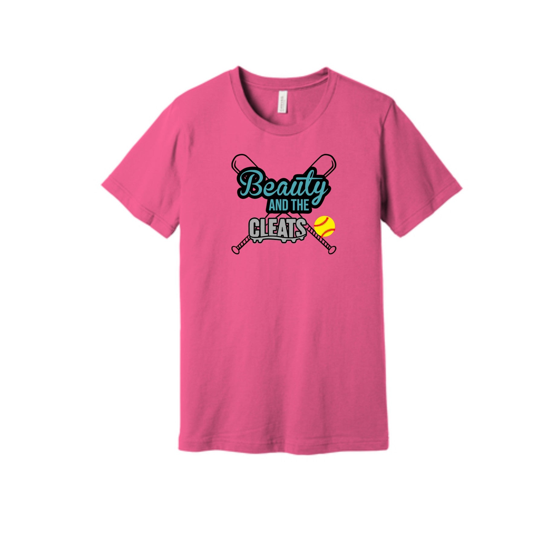 Beauty and the Cleats Pink Tee