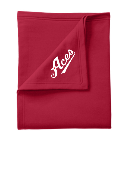 Aces Blanket - red