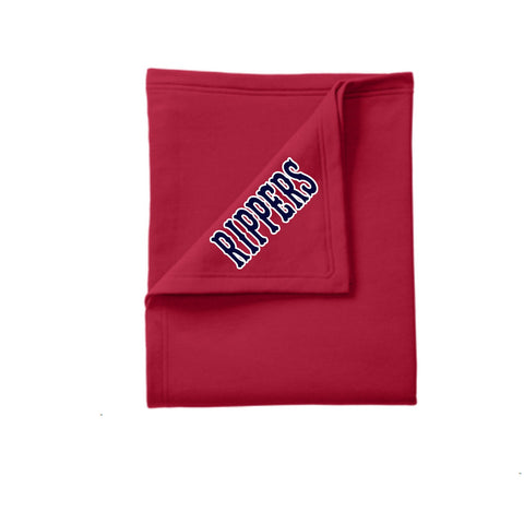 Rippers Baseball Blanket - Red