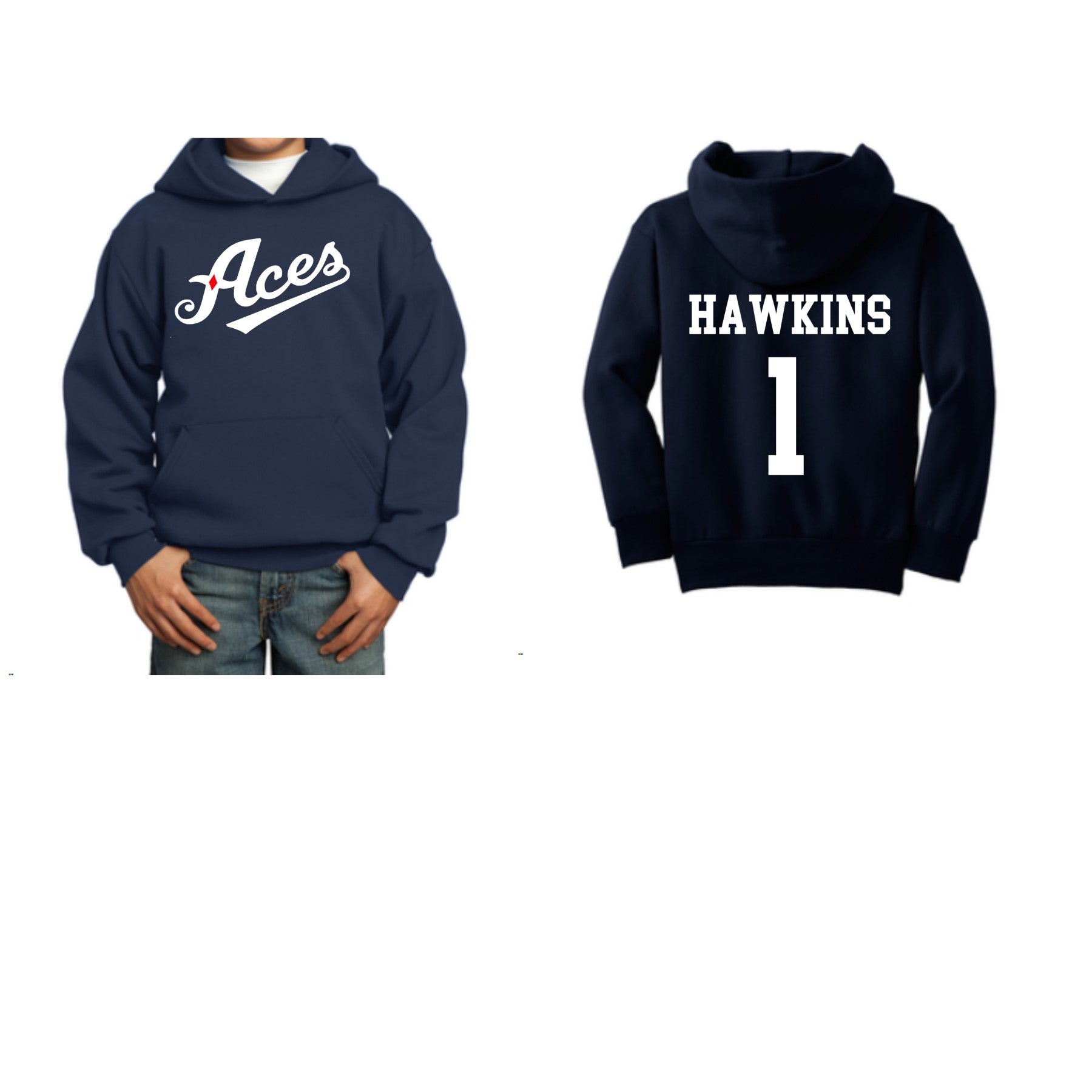 Aces Sweatshirt with Name & Number