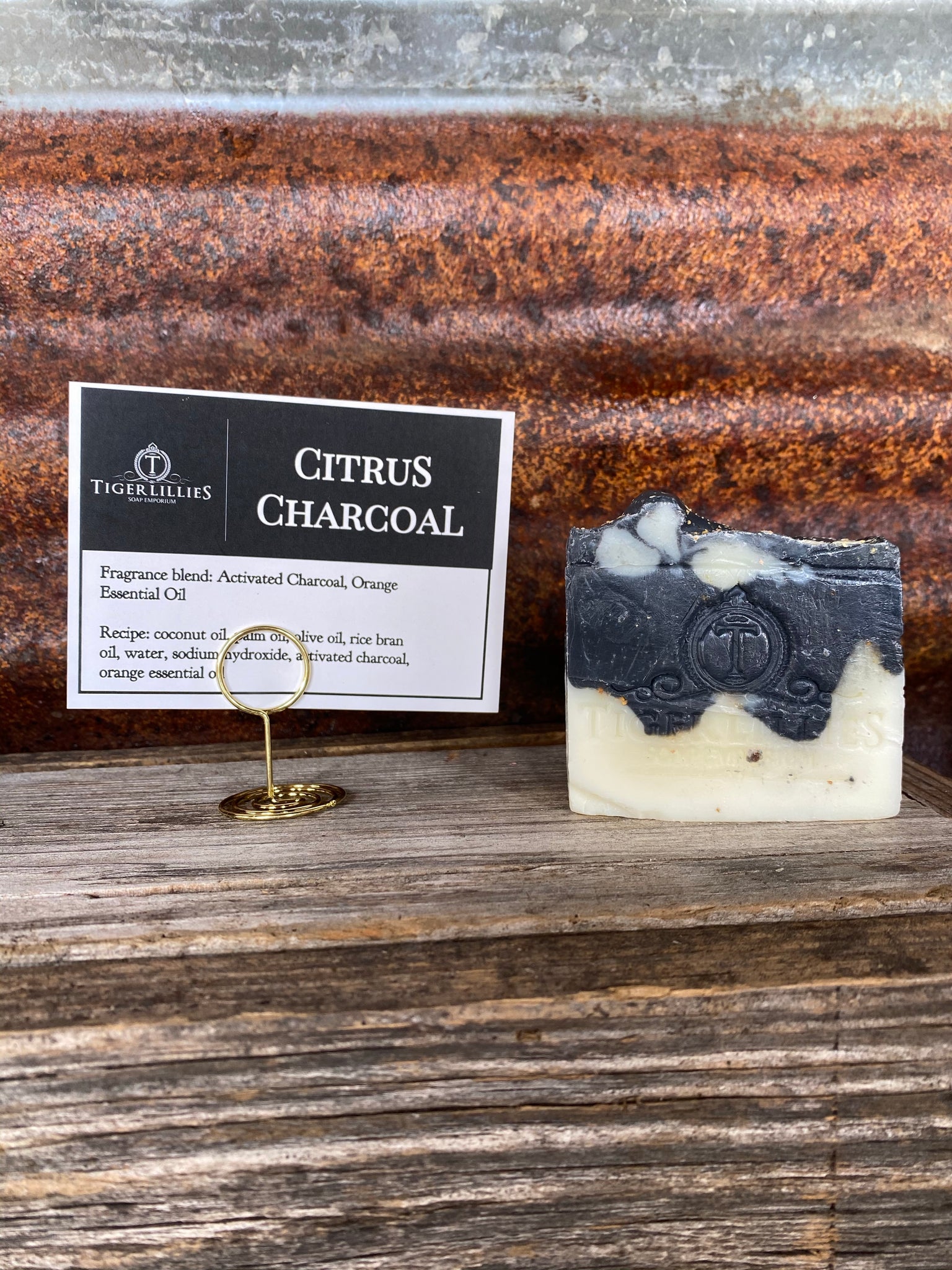 Tigerlillies Slice of Soap - Citrus Charcoal