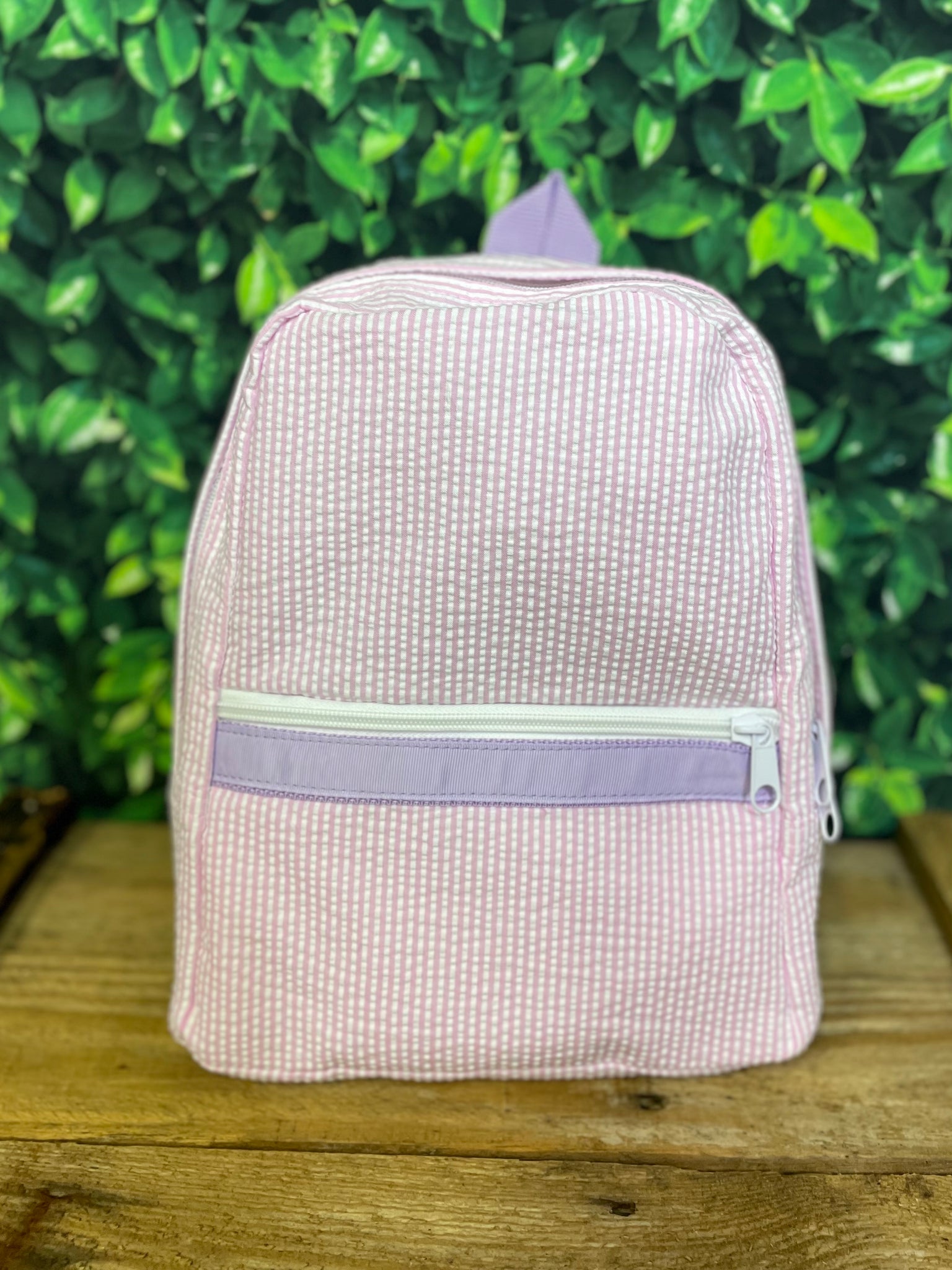 Oh Mint Small (Toddler) Backpack - Princess Seersucker