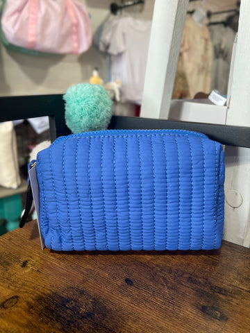 Cobalt Ezra Cosmetic Pouch- Small