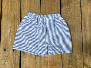 Oh Mint Navy Blue Seersucker Shorts
