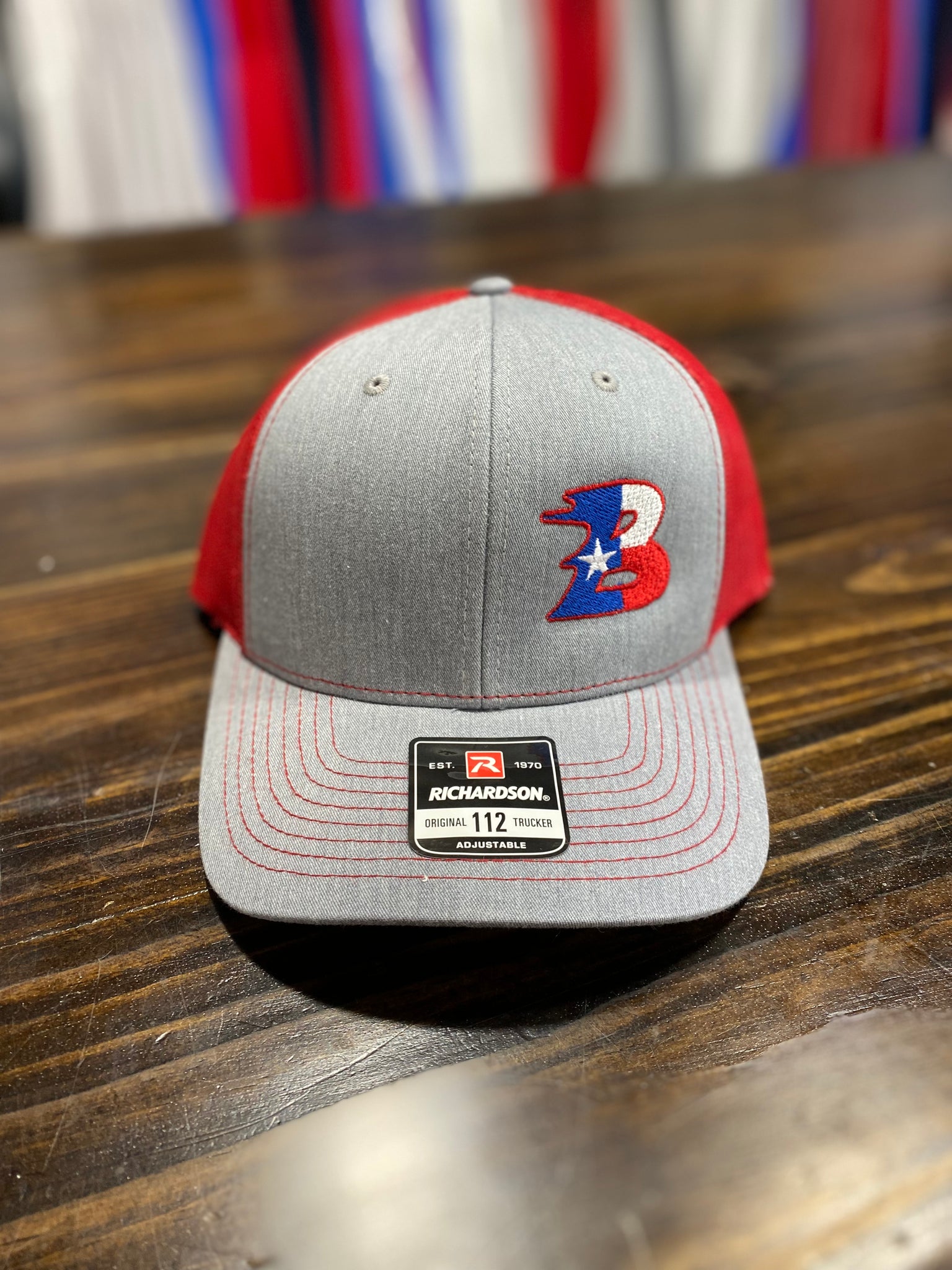 Texas Bullard B Richardson 112 Hat - Grey/Red Back