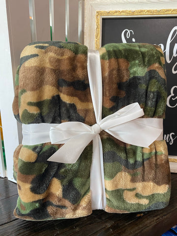 Camouflage Throw Green/Brown