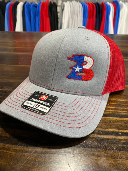 Texas Bullard B Richardson 112 Hat - Grey/Red Back