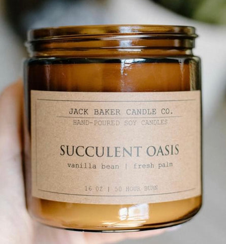Succulent Oasis Candle by Jack Baker Candle Co
