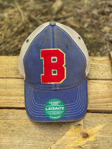 Bullard Chenille B Patch Hat - Denim Hat