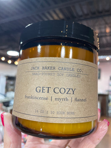 Get Cozy Candle by Jack Baker Candle Co