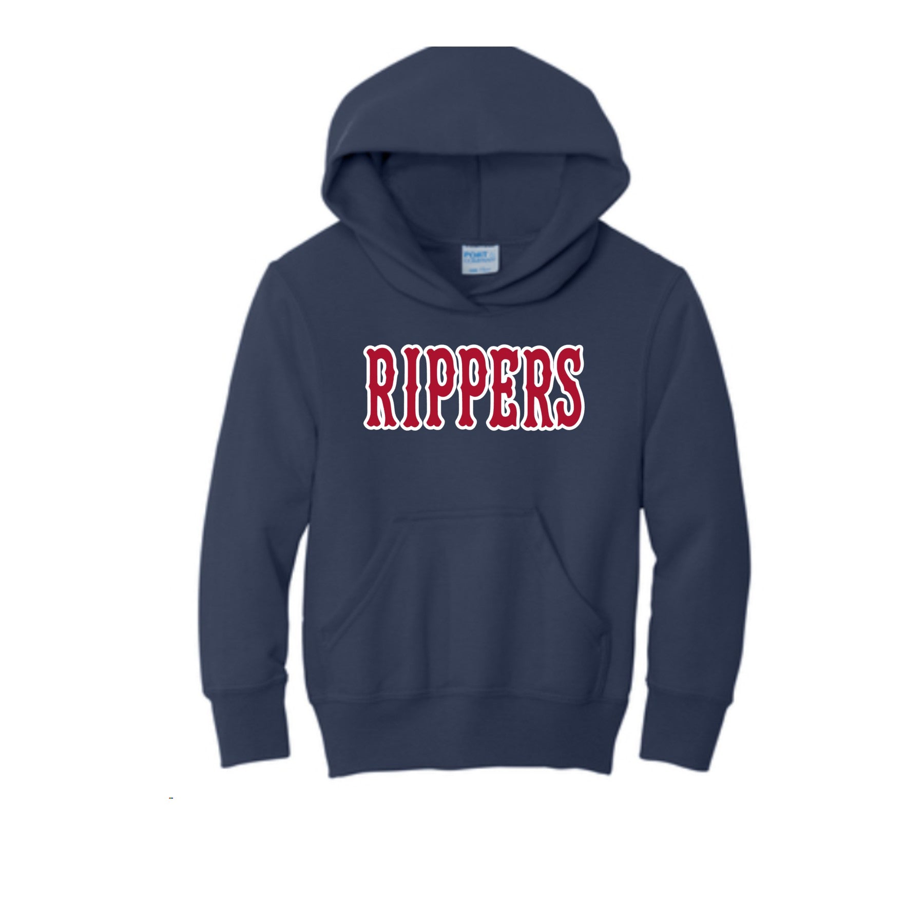 Rippers Baseball Navy Hoodie - Port and Co