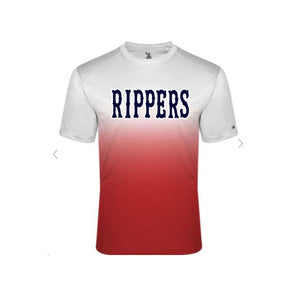 Rippers Baseball Red Ombre Dri Fit