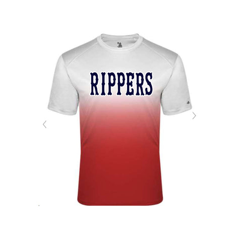 Rippers Baseball Red Ombre Dri Fit