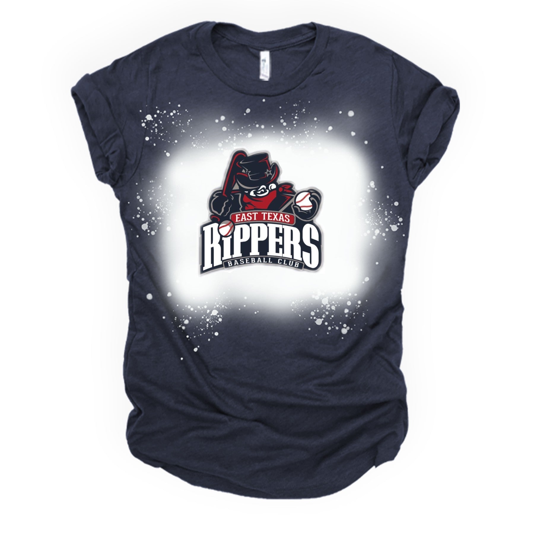 Ripper Man Navy Bleached Monogram Shirt
