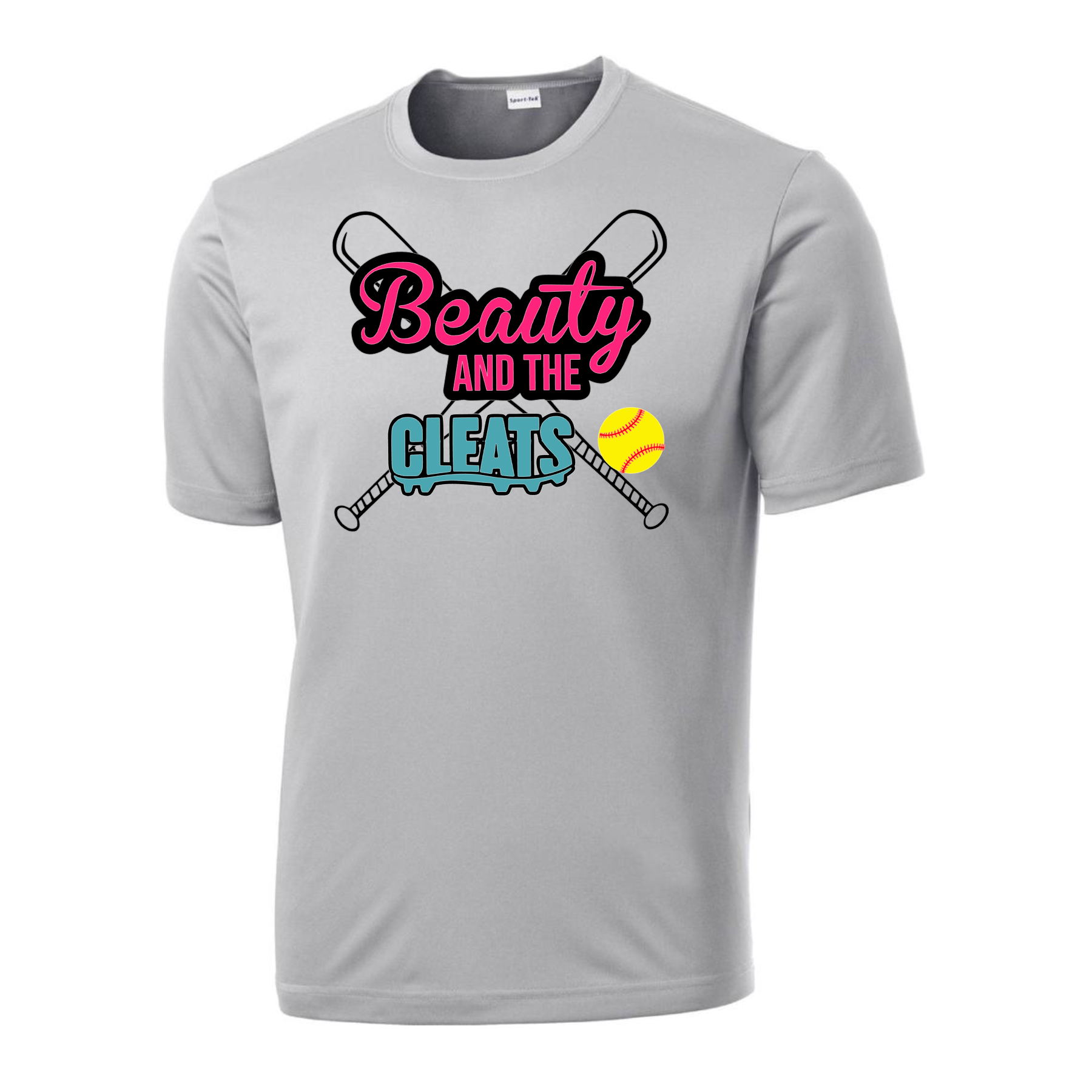 Beauty and the Cleats Logo Sublimation Dri Fit With Pink - Gray