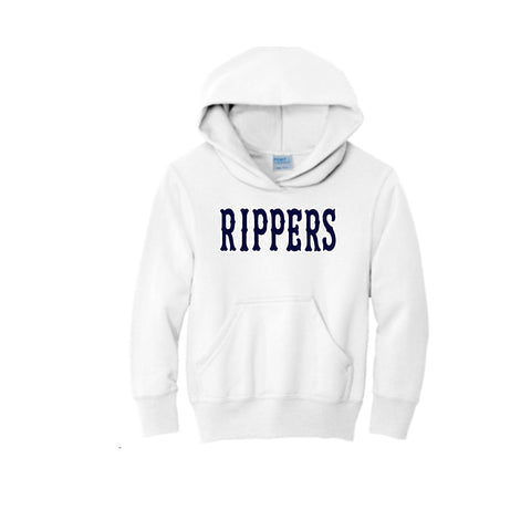 Rippers Baseball White Hoodie - Port and Co